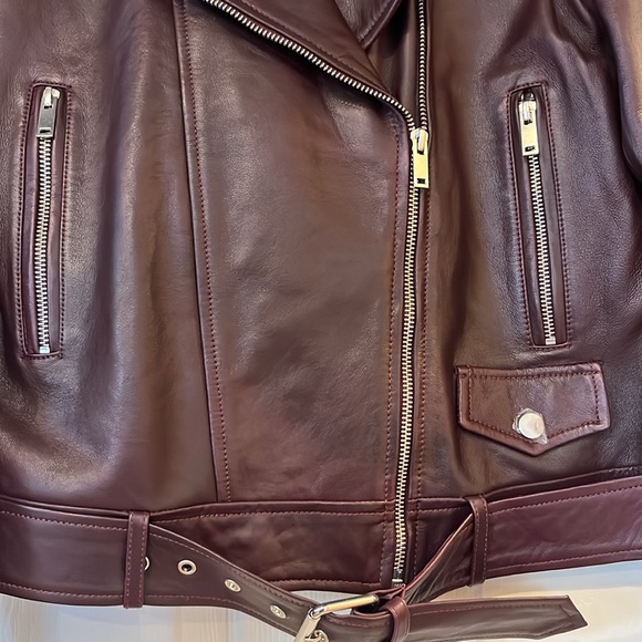 new without tags Rebecca minkoff genuine leather coat - Picture 4 of 7